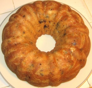 Chocolate Chip Butter Pund Cake