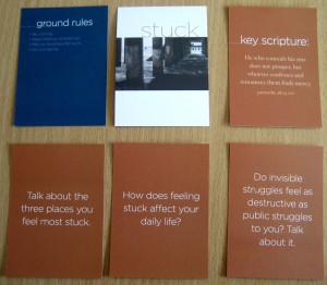 Sample of the Stuck See Cards