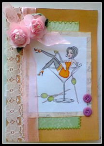 Lexi @ Newbie Crafter - Martini Pin-Up Card Lexi @ Newbie Crafter - Martini Pin-Up Card
