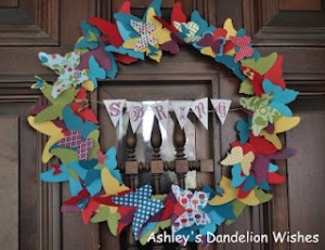 Butterfly Wreath - Ahsleys Dandelion Wishes Butterfly Wreath - Ahsleys Dandelion Wishes