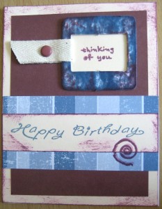 Happy Birthday Card at Create With Joy - Blue & Maroon