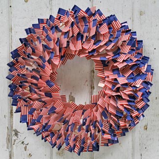 OodleKaDoodles Primitives - Memorial Day Flag Wreath