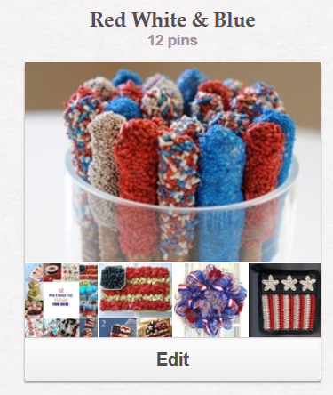 Create With Joy - Pinterest - Red White Blue Board
