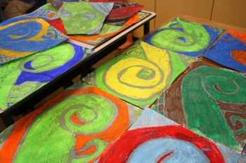 Fun & Easy Art Project - Oil Pastels & Water Colors