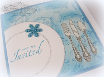 Snowflake Dinner Invitation - Donna Heber