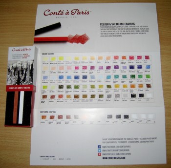 Conte A Paris Crayon Samples