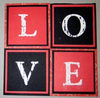 Embossed Love Card