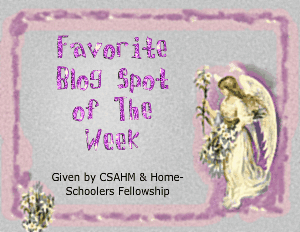 CSAHM Fave Blog Spot Of The Week