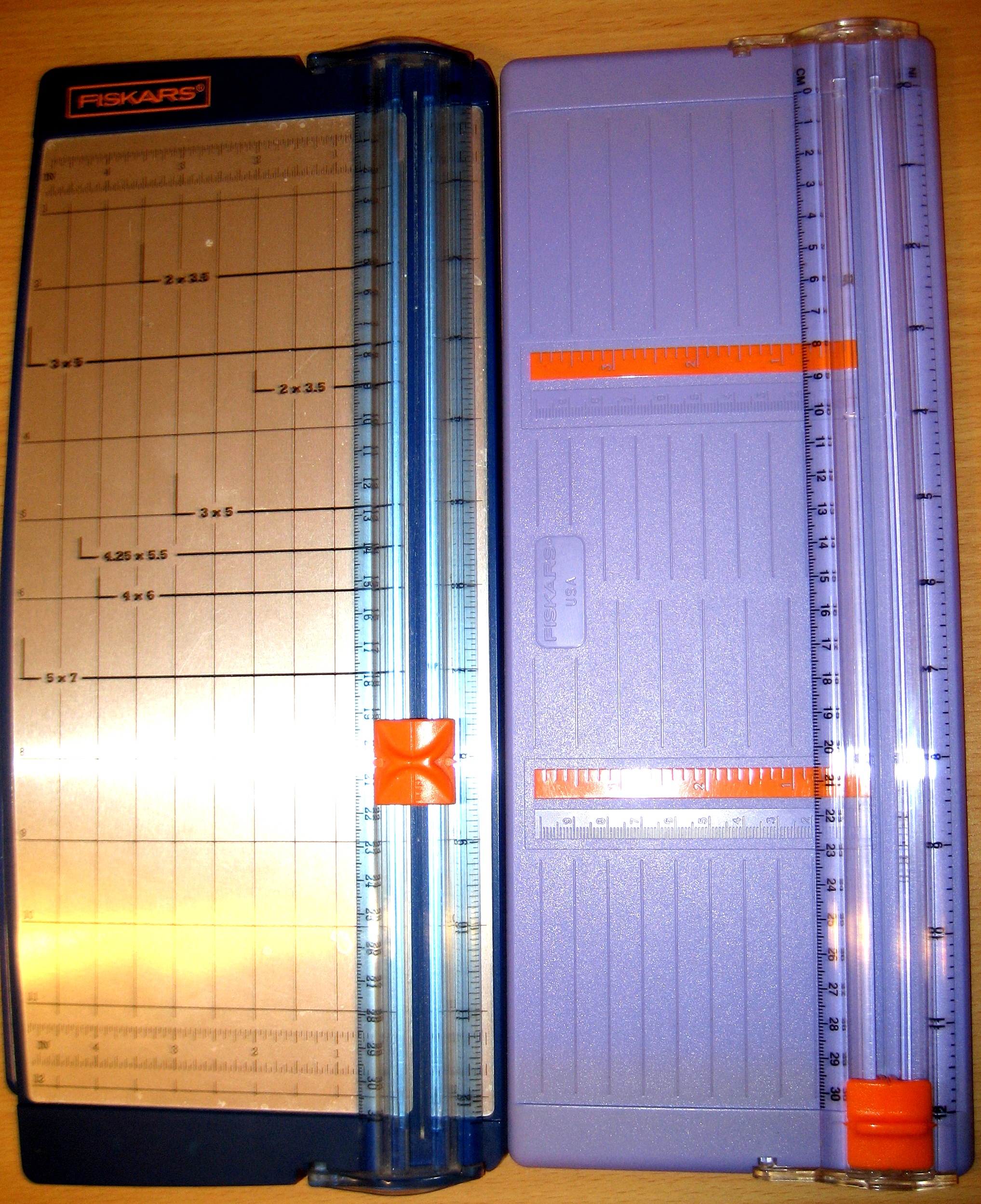 2 Older Fiskars Paper Trimmers Create With Joy