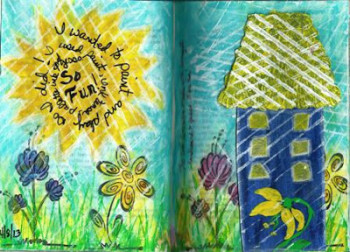 Boo - Art Journal Page