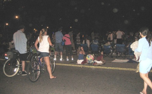Wating For Fireworks - Road Shutdown