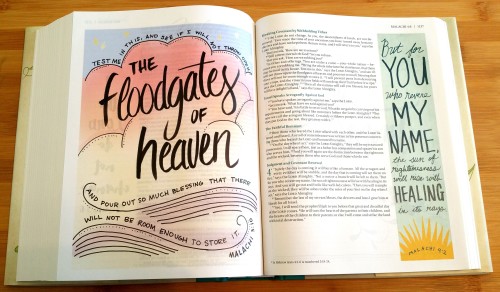 NIV Beautiful Word Bible - Sample Page 2 - L