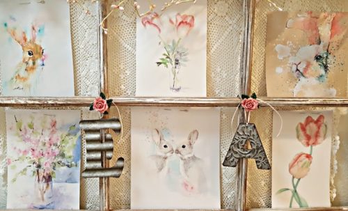 Watercolor Bunnies